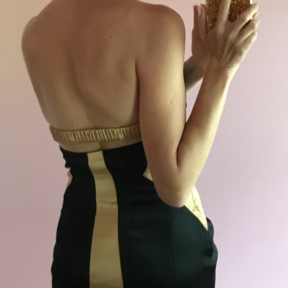 Black and Gold Dress - Picture 5 of 6